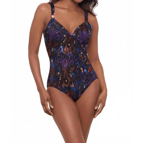 NEW MIRACLESUIT siren one-piece swimsuit in multicolor